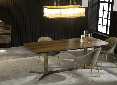 Dining table Furniture Table Luxury Furnishings stainless steel Legs Kitchen Table Tables